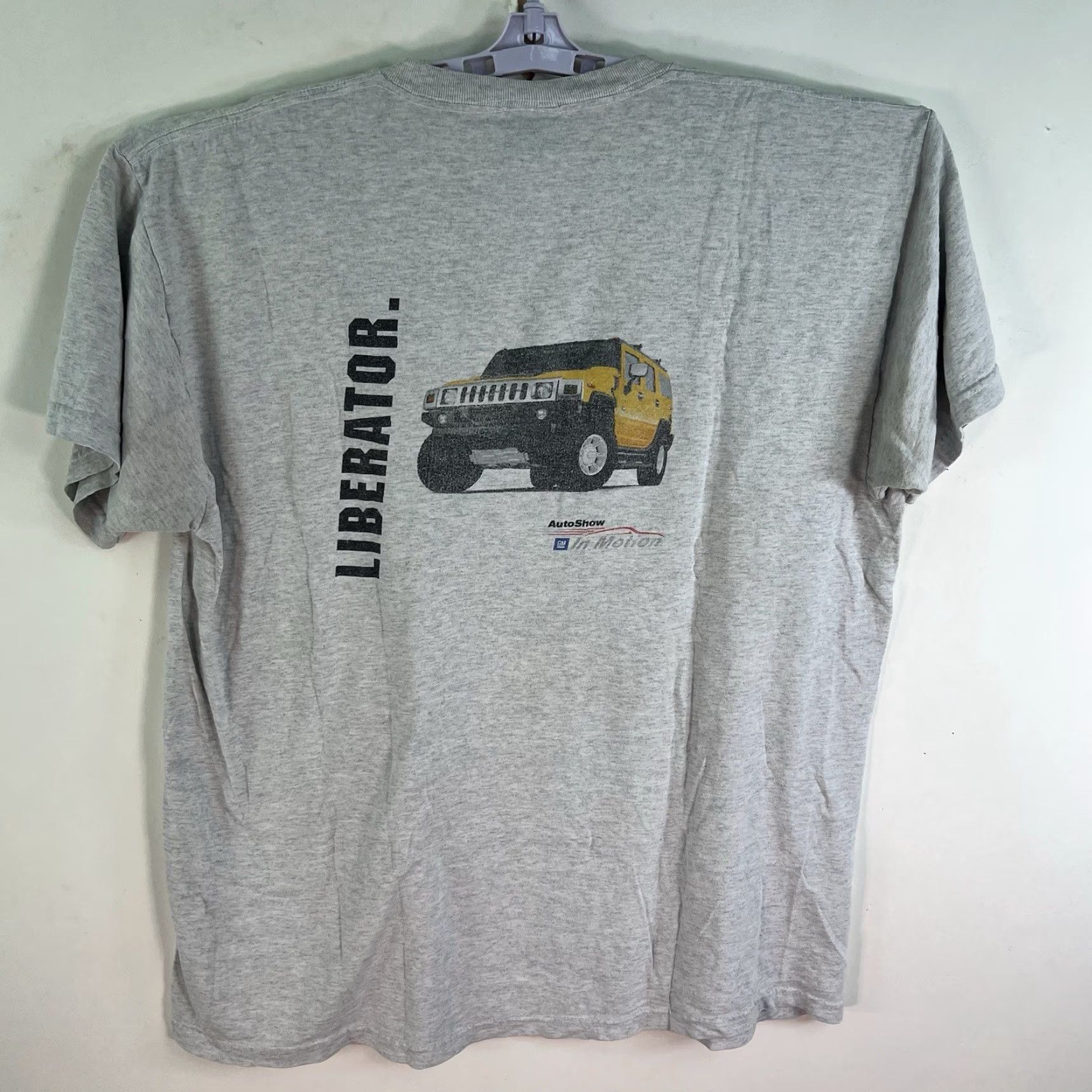 Vintage VINTAGE GM Auto Show In Motion T-Shirt Men’s XL Gray 90s 80s 90s Logo Graphic Print Short Sleeve Crew Neck Mens XL Size US XL / EU 56 / 4 - 2 Thumbnail