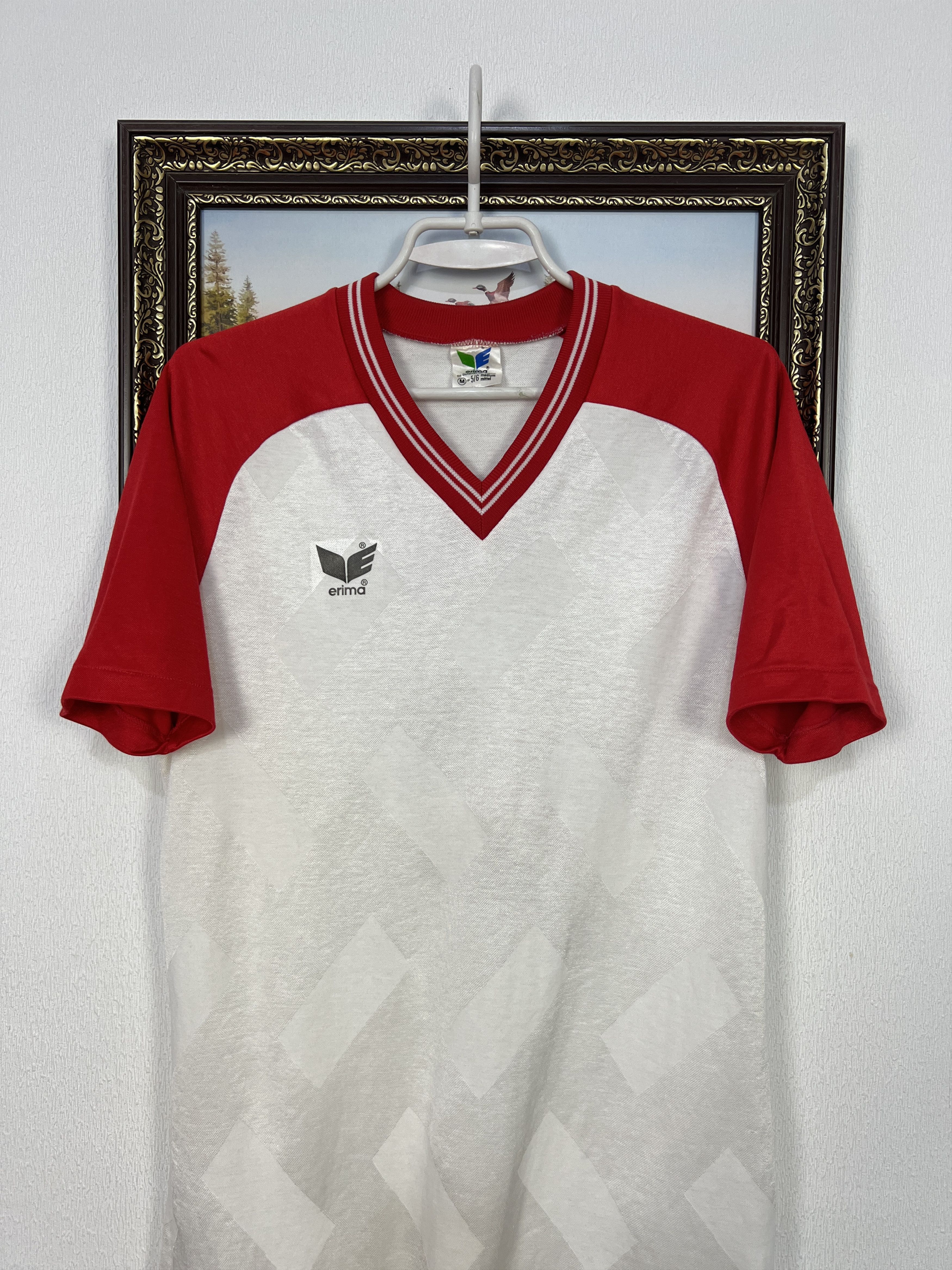 Erima Vintage 80's Erima Football Template Shirt #6 Soccer White Size US M / EU 48-50 / 2 - 2 Thumbnail