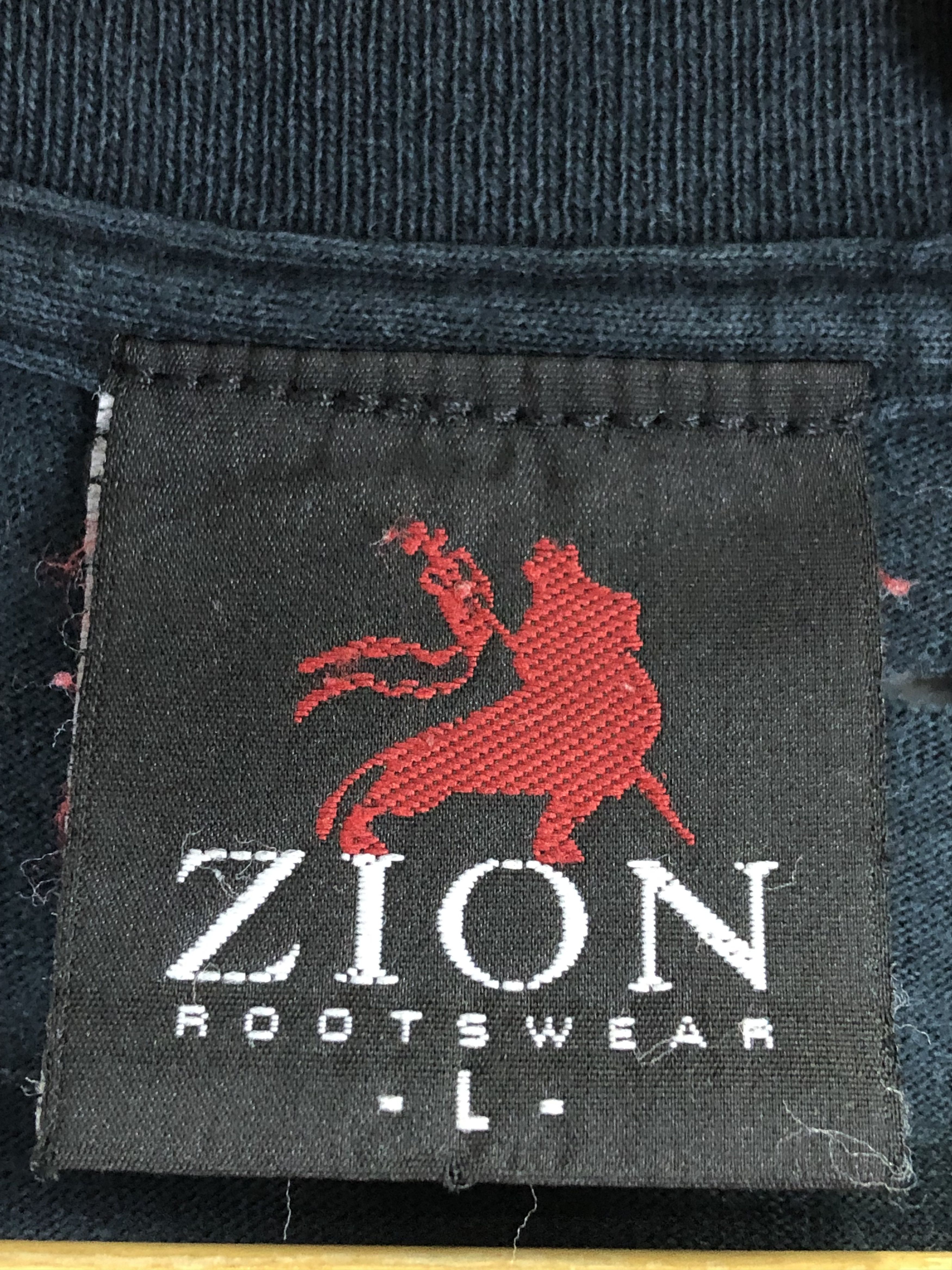 Bob Marley × Vintage × Zion Rootswear Vintage 90s Zion Rootswear Bob Marley Lion Rap Tees TA0373 Size US L / EU 52-54 / 3 - 5 Thumbnail