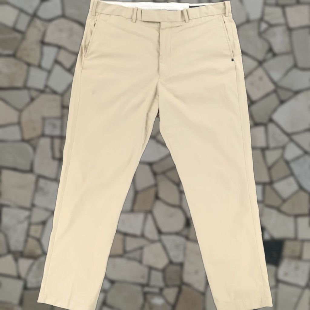 RLX Ralph Lauren Golf Pants Beige Men 38 Microfiber Polyester Chino Regular Flat Front Pant Mens Beige 38 Golf RLX Ralph Lauren