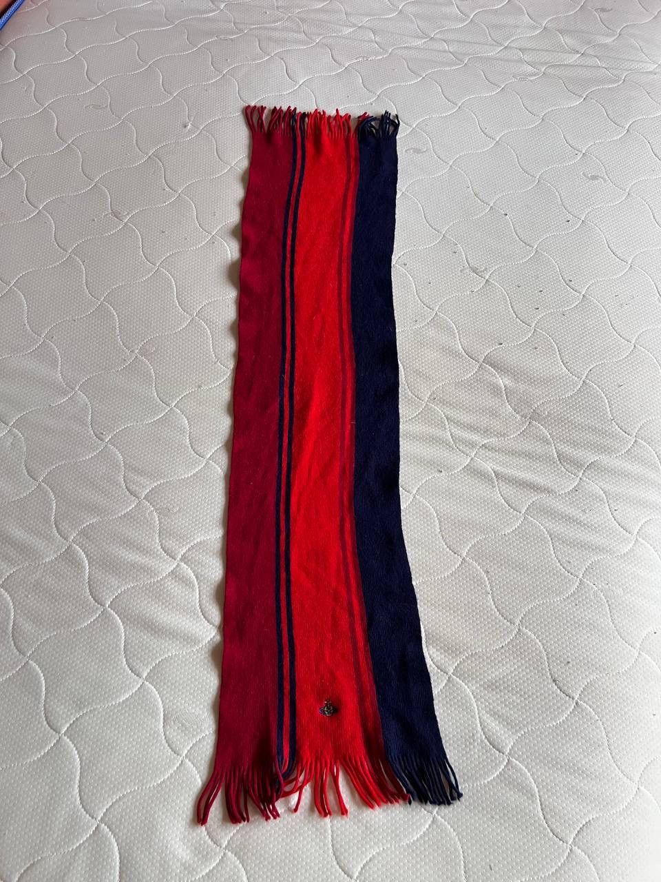Vivienne Westwood Vintage Vivienne Westwood Striped Muffler Scarf Luxury 2000s Size ONE SIZE - 5 Thumbnail