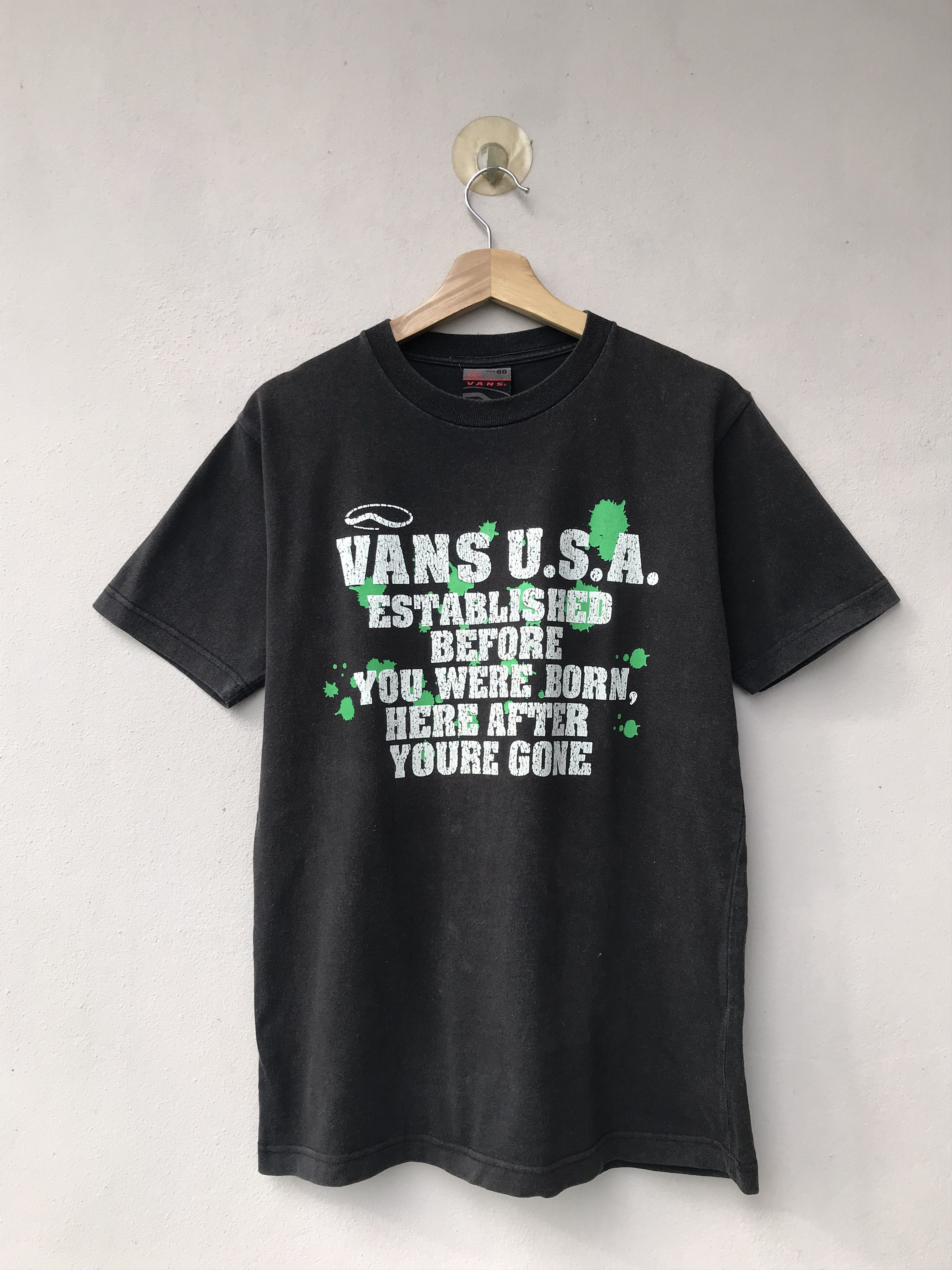 Vans Vintage Distressed Vans U.S.A Tee skateboarding Size US M / EU 48-50 / 2 - 1 Thumbnail