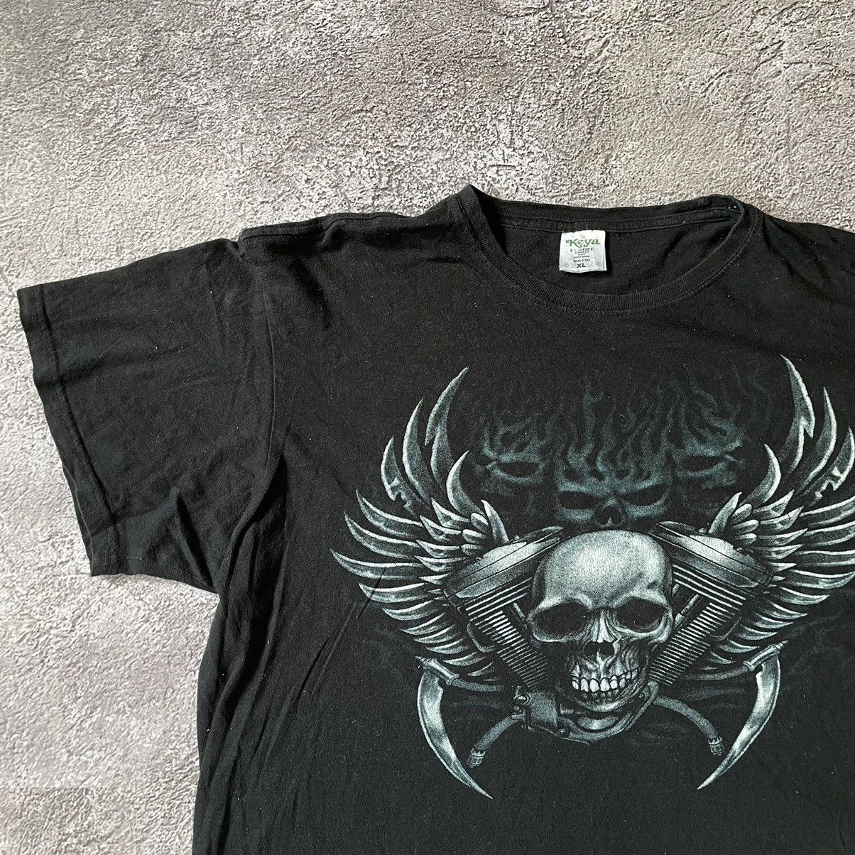 Band Tees Vintage Y2K BONES ABSTRACT CREEPY FACE ANGRY M Size US M / EU 48-50 / 2 - 4 Thumbnail