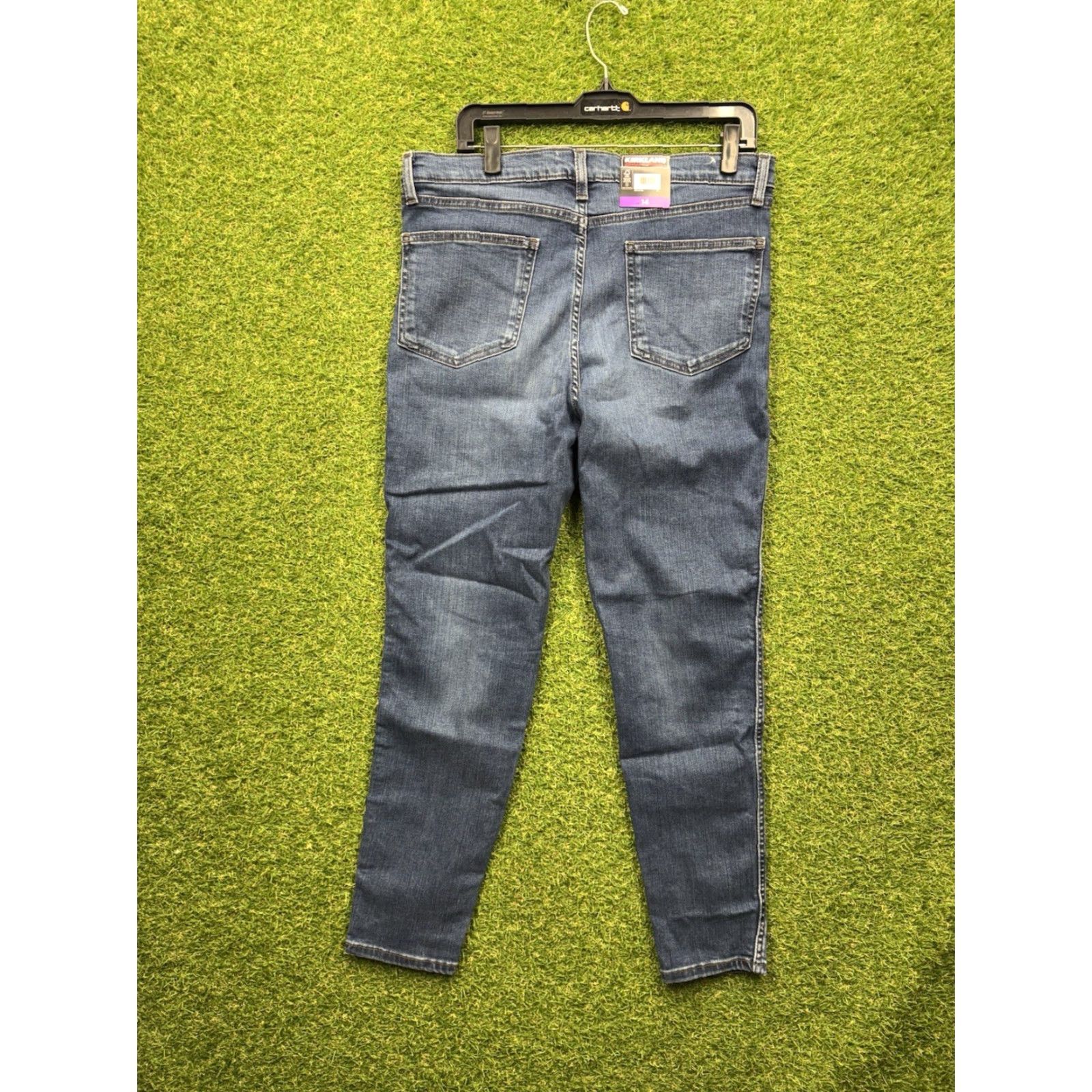 Denime Kirkland Signature Jeans Womens 14 High-Rise Skinny Fit Medium Wash Denim NWT Blue 5-Pocket Style Slim Regular Jeans Womens 14 Kirkland Signature Size 36" / US 14 / IT 50 - 2 Thumbnail