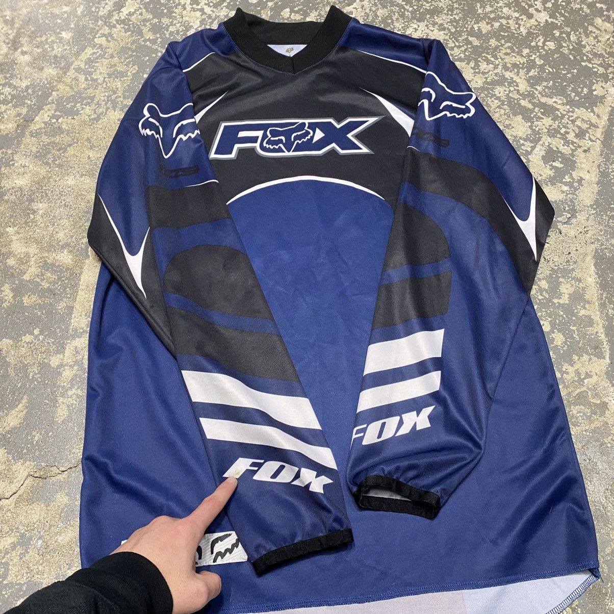 Fox Racing × Vintage Vintage Fox Racing Motor-cross Jersey Long Sleeve Tshirt Size US S / EU 44-46 / 1 - 6 Thumbnail