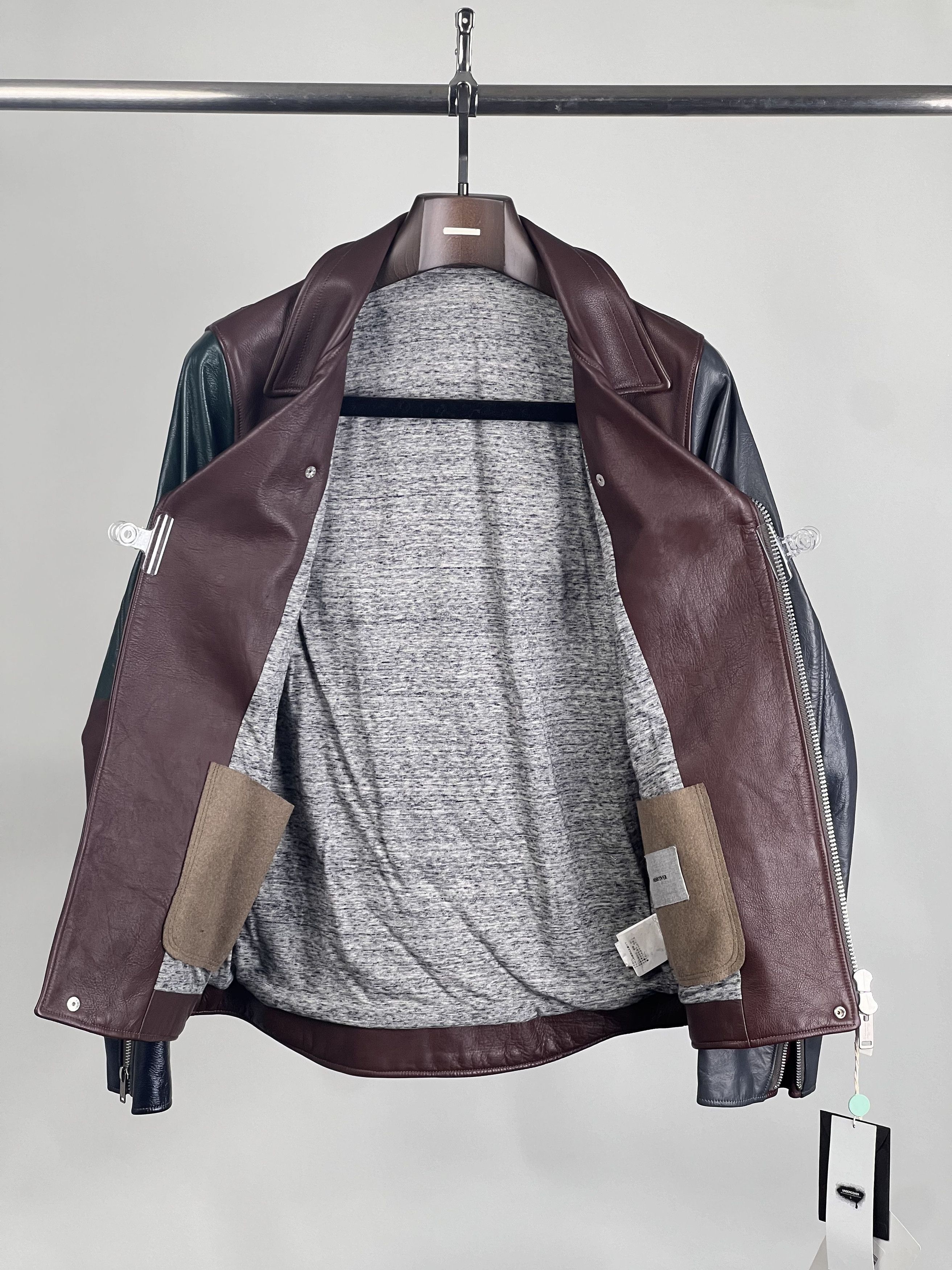Undercover Brand New J4206-1 Bordeaux Leather Jacket FW2012*RARE Size US L / EU 52-54 / 3 - 9 Thumbnail