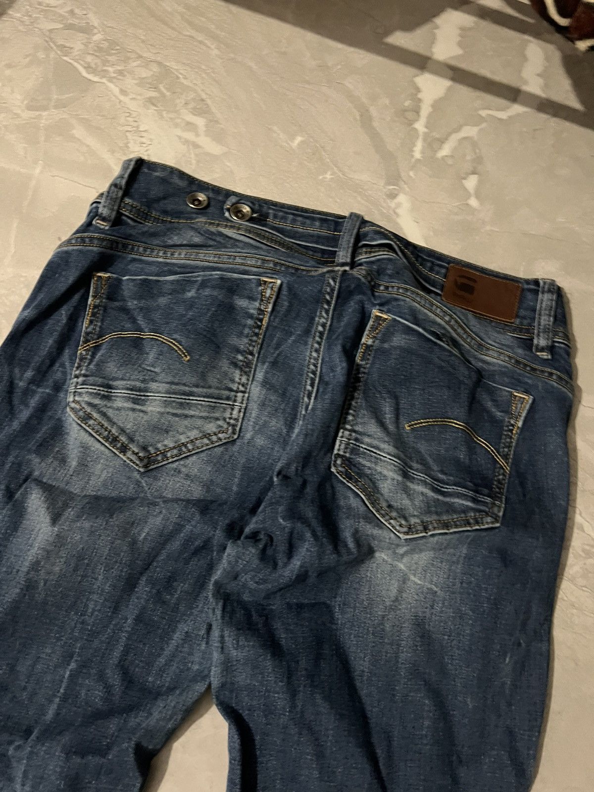 G-Star Vintage G-Star Washed Sexy Slim Fit — Archive Dark Blue 90s Size US 31 - 2 Thumbnail