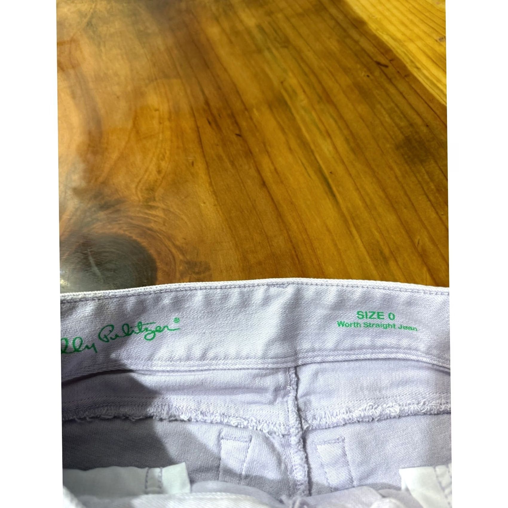 Lilly Pulitzer Lilly Pulitzer Worth Straight Jeans 0 Cotton Low rise Purple Denim Light wash N2 Jeans Women 0 Purple Denim Light wash Straight Rise 27x30 Womens Size 25" / US 0 / IT 36 - 3 Thumbnail