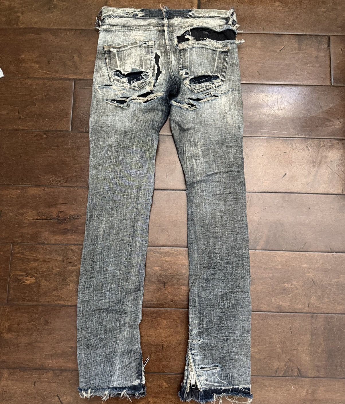 Rick Owens rick owens fw08 acid wash banana cut Size US 26 / EU 42 - 2 Thumbnail