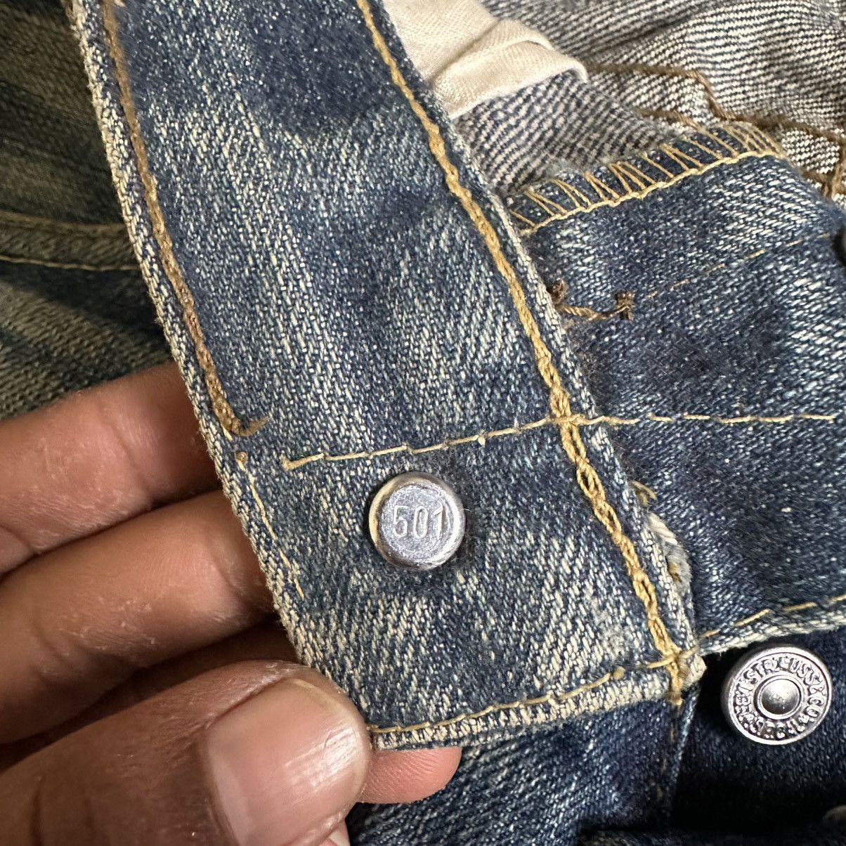 Levi's Vintage Clothing Vintage 1990s Levis 501-0657 Big E Selvedge Fadded Size US 28 / EU 44 - 9 Thumbnail