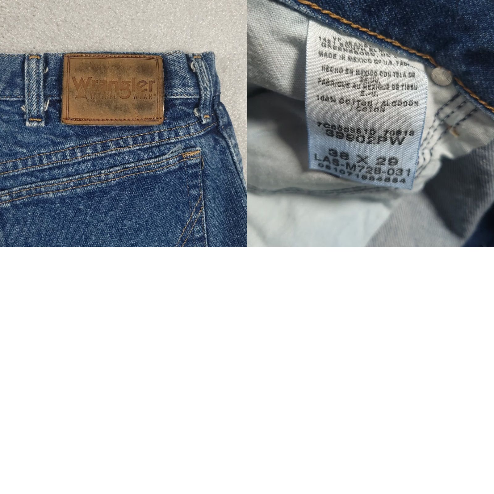 Wrangler Wrangler Rugged Wear Jeans Men's Blue Size 38x29 Straight Leg Classic Fit Denim Size US 38 / EU 54 - 9 Thumbnail