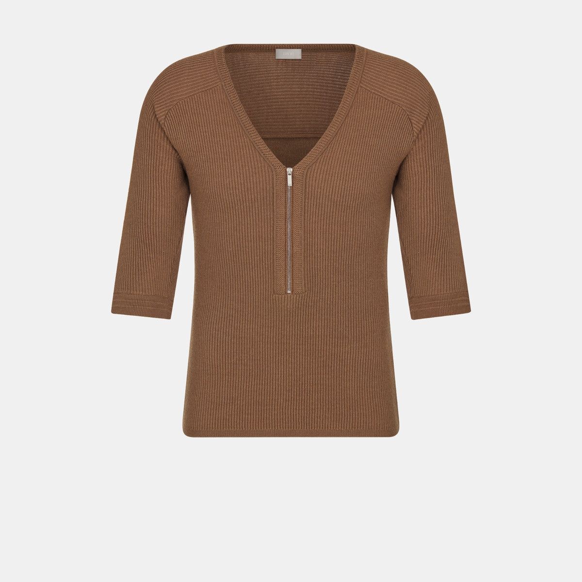 Dior o1bcso1str0226 Zipped Fitted Top in Brown Size US L / EU 52-54 / 3 - 1 Thumbnail