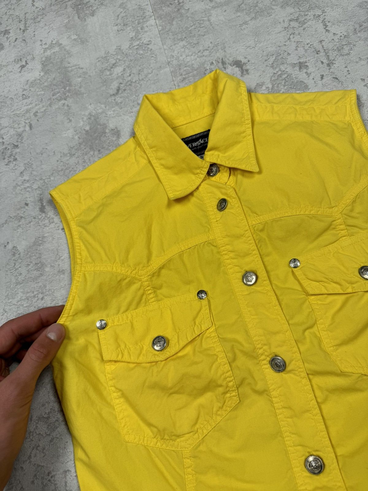 Versace Vintage Versace Jeans Couture Y2K Vest Sleeveless Size S Size S / US 4 / IT 40 - 5 Thumbnail