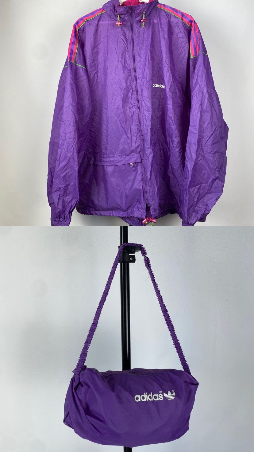 Adidas × Vintage 🔥 Rare 70-80s VNTG Raincoat Jacket Transforms into a Bag Size US L / EU 52-54 / 3 - 4 Thumbnail