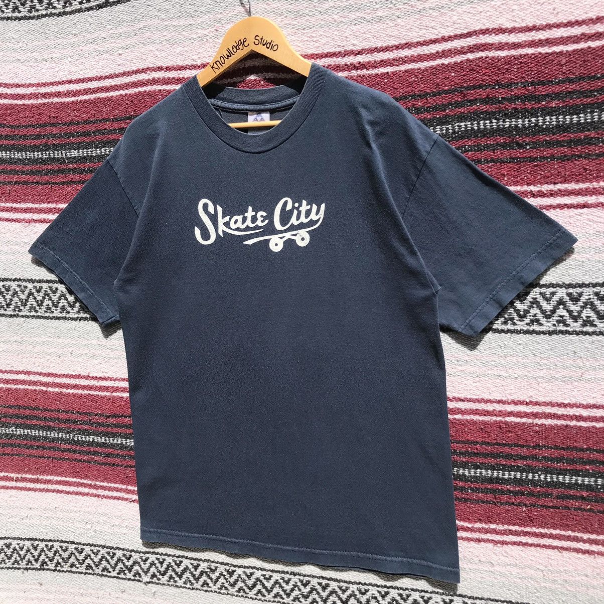 💥Distressed💥Y2K Vintage Skate City Shirt Skateboard