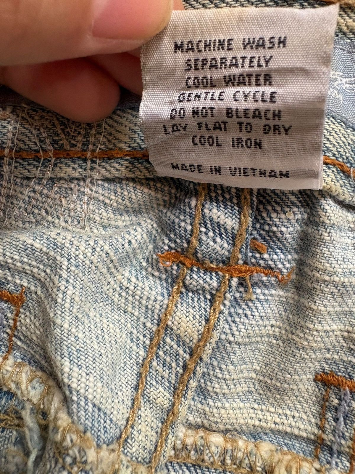 Japanese Brand Vintage Kno Betta Light Mud Wash Distressed Baggy Jeans Size US 32 / EU 48 - 11 Thumbnail