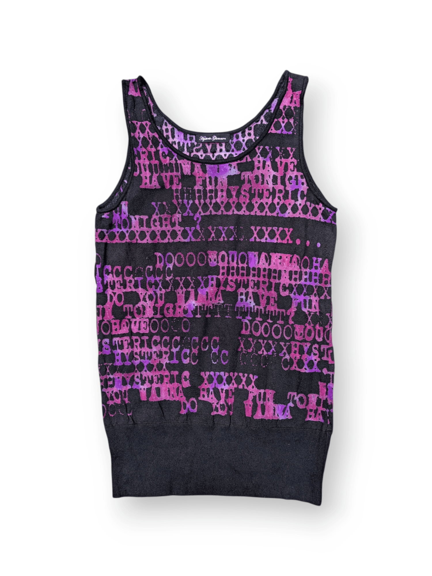 Hysteric Glamour Hysteric Glamour Typewriter Thin Knit Sleeveless Tank Size ONE SIZE - 1 Thumbnail