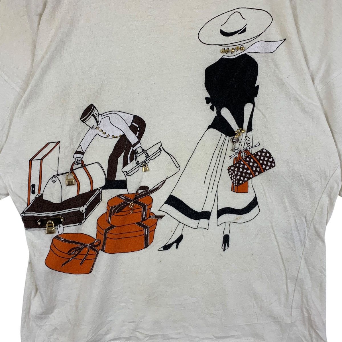 Vintage Vintage 1989 MOURADIAN CREATION Made In France Tee Shirt Size M / US 6-8 / IT 42-44 - 3 Thumbnail