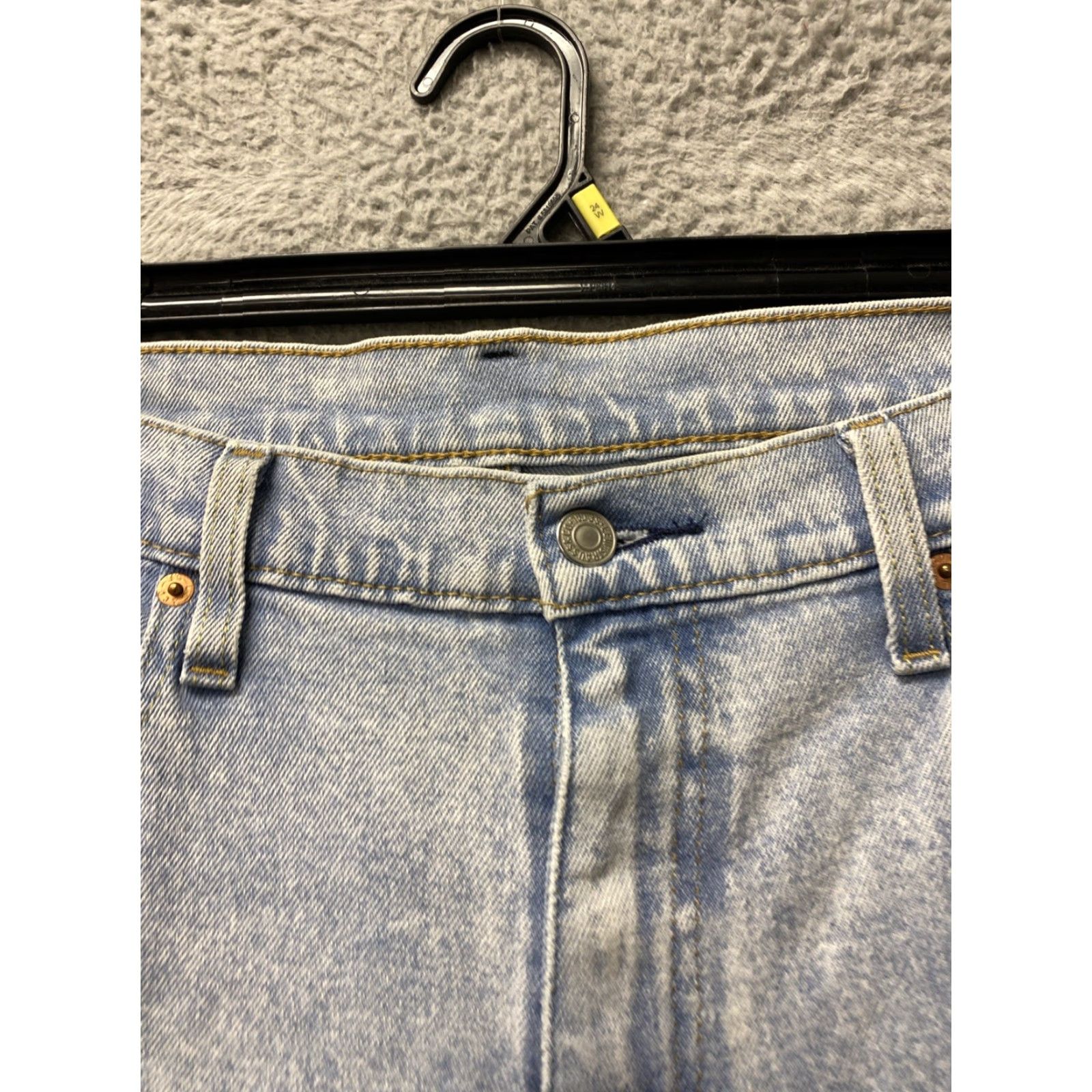Levi's Levi’s Jeans Mens 36x32 Regular Fit Straight Leg Denim Blue Cotton Zip Pockets 0577 Signature Logo Size US 36 / EU 52 - 6 Thumbnail