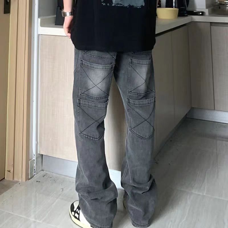 Japanese Brand × Jean High Street Multi Pocket Grey Vintage Jeans Size US 34 / EU 50 - 1 Thumbnail