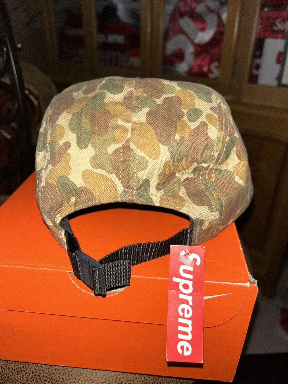 Supreme NWT Supreme Camo Leather Camp Cap Duck Camo Box Logo SS12 Size ONE SIZE - 3 Thumbnail