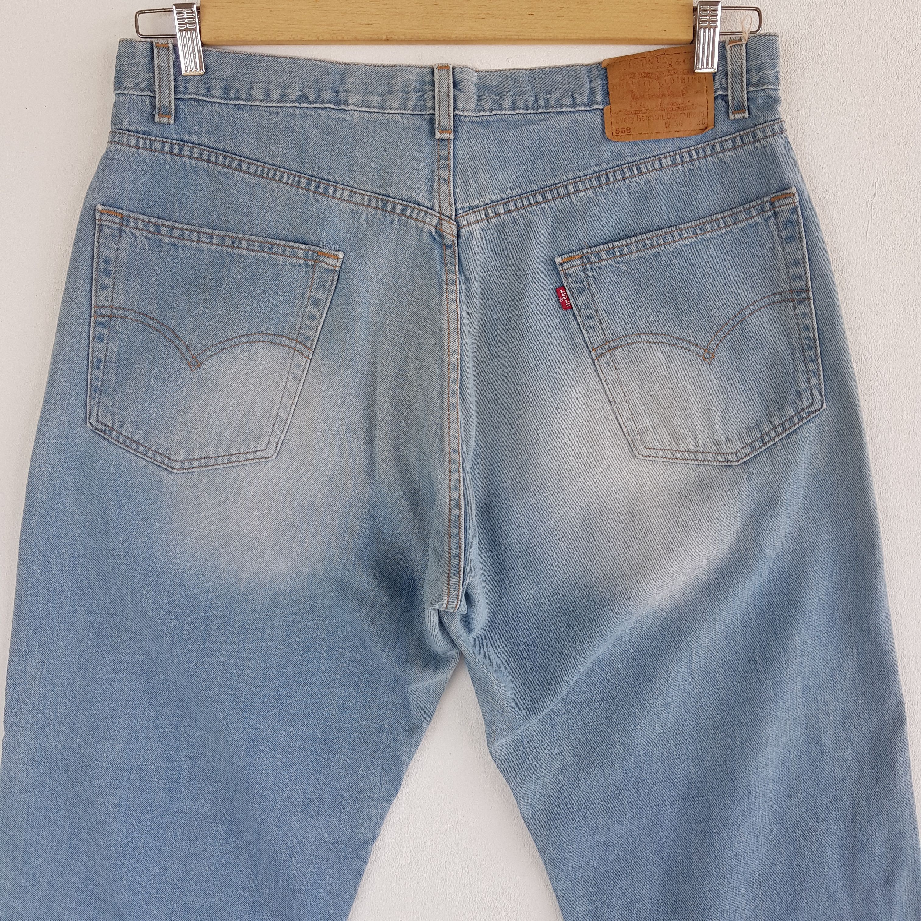 Levi's Levis Released Hem Baggy Jeans Levi's Light Wash Denim Size US 36 / EU 52 - 4 Thumbnail