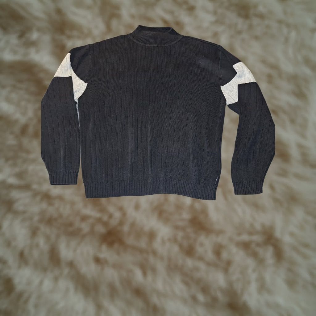 Ralph Lauren VINTAGE Ralph Lauren Sweater Mens 2XL Black Chaps Men Heavy Ribbed Preppy Size US XXL / EU 58 / 5 - 1 Thumbnail