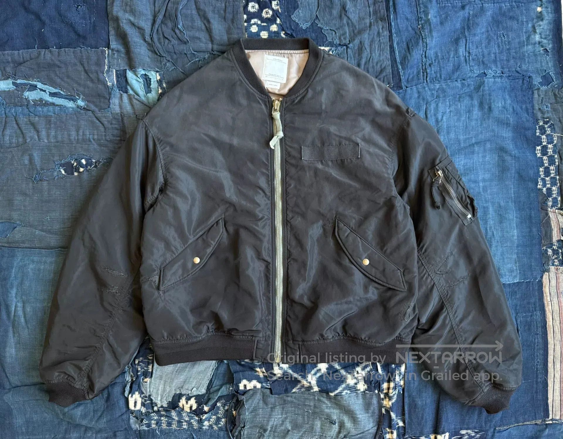 visvim crash ma1 military bomber jacket.