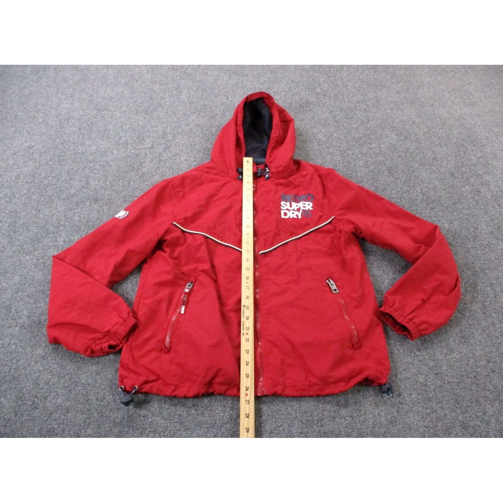 Superdry Superdry Jacket Mens XL Red Nylon Windbreaker Athletic Logo Track Size US XL / EU 56 / 4 - 4 Thumbnail