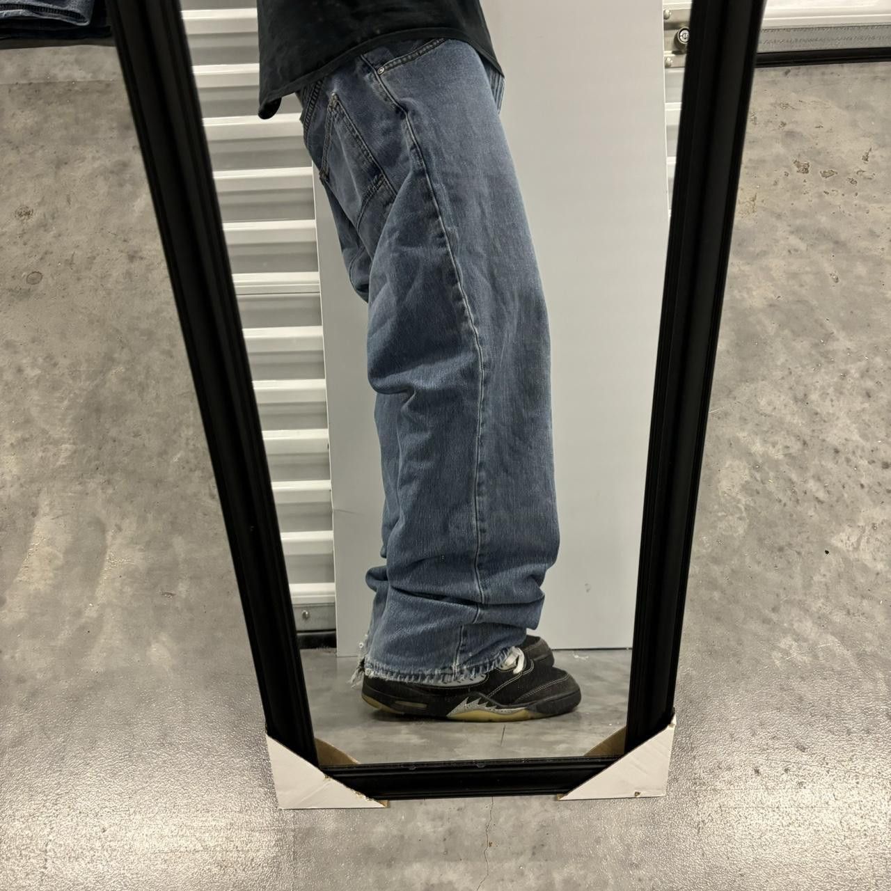 Japanese Brand × Vintage Crazy Vintage Y2K/2000s Grunge Medium Wash Skater Denim Jeans! Size US 40 / EU 56 - 2 Thumbnail