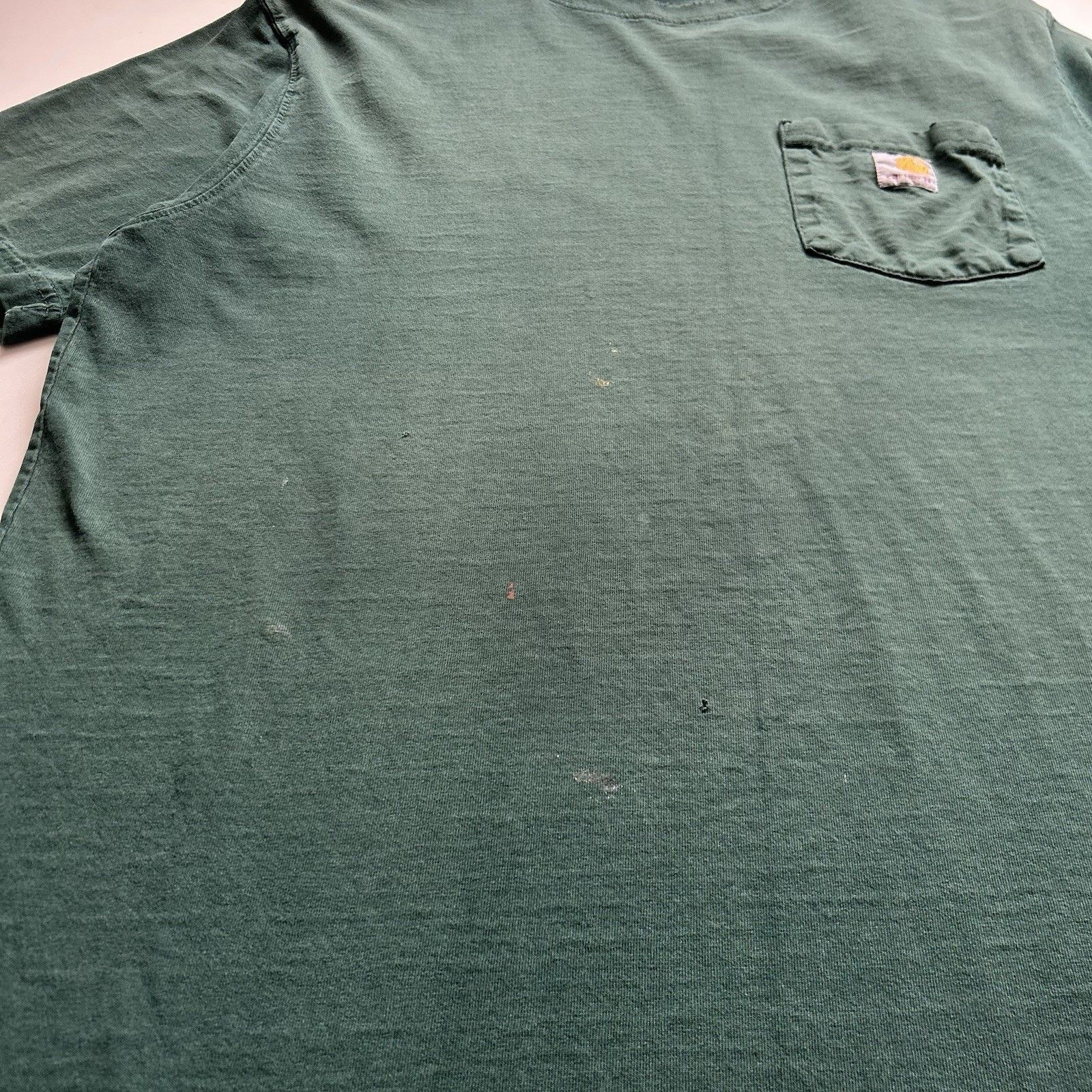 Carhartt Vintage Carhartt Pocket T Shirt Large Green Y2K Distressed Size US L / EU 52-54 / 3 - 5 Thumbnail