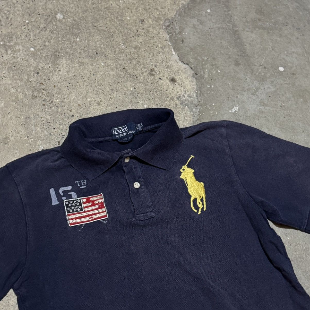 Polo Ralph Lauren × Ralph Lauren Vintage Polo Ralph Lauren y2k embroidered usa flag Size US XL / EU 56 / 4 - 3 Thumbnail