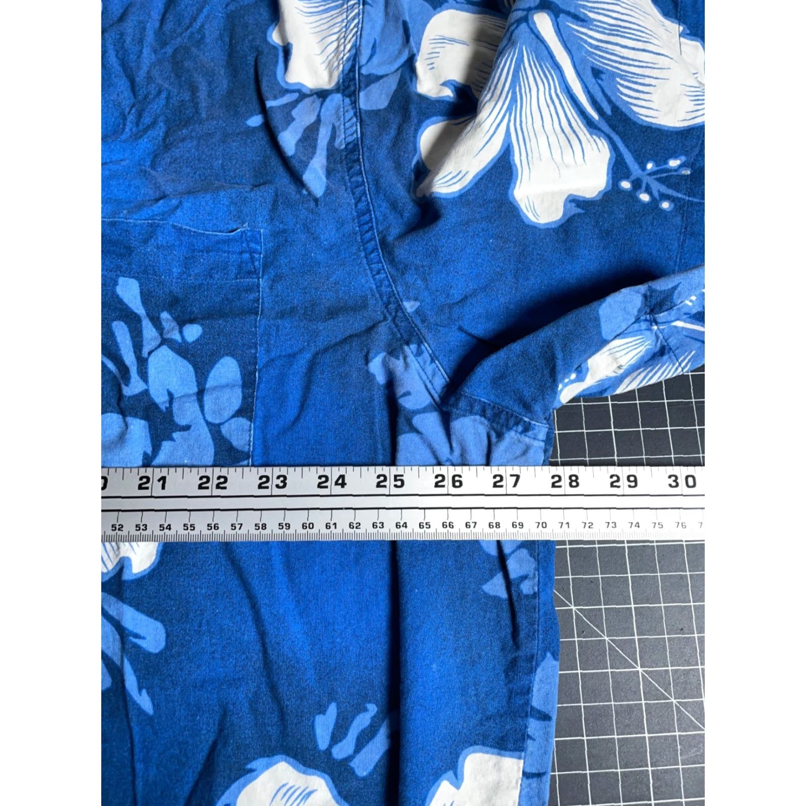 Polo Ralph Lauren Polo Jeans Loop Collar Shirt Men's 2XL Blue Floral Aloha Hawaiian Ralph Lauren Shirt Casual 90s Hipster Retro Size US XXL / EU 58 / 5 - 6 Thumbnail