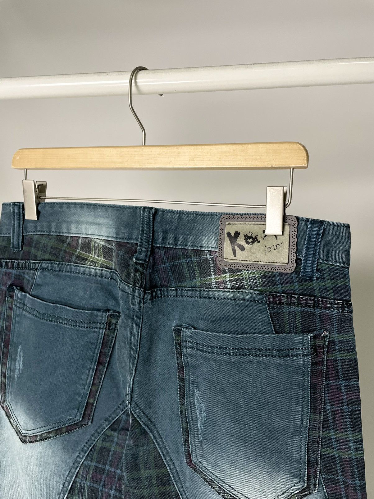 Kapital Kos Mo Lupo Vintage Slim Fit Patchwork Kapital Style Jeans Size US 32 / EU 48 - 13 Thumbnail
