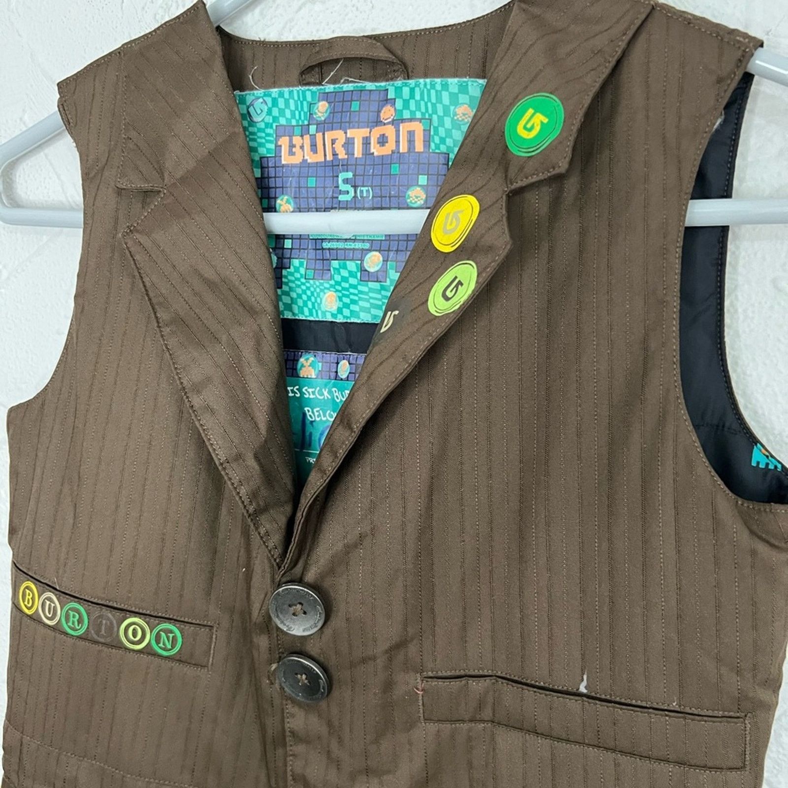 Burton Burton Youth Snowboarding Bib/Overalls Brown LIKE NEW Small Size US S / EU 44-46 / 1 - 3 Thumbnail