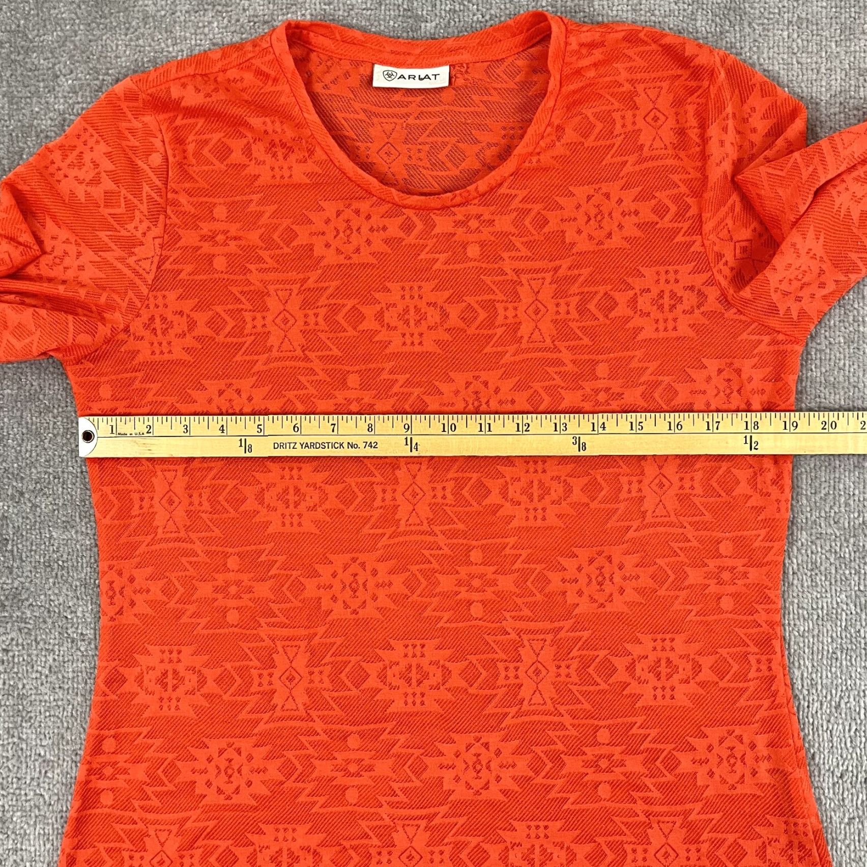Ariat Ariat Shirt Womens Orange Aztec Southwestern Cowgirl Rodeo Top Medium / Large Size M / US 6-8 / IT 42-44 - 4 Thumbnail