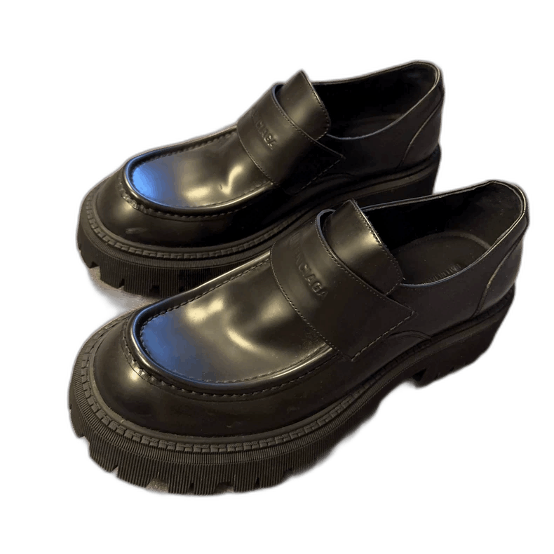 Balenciaga Balenciaga Black Logo SlipOn Derby Shoes-2505 Size US 10 / EU 43 - 1 Thumbnail