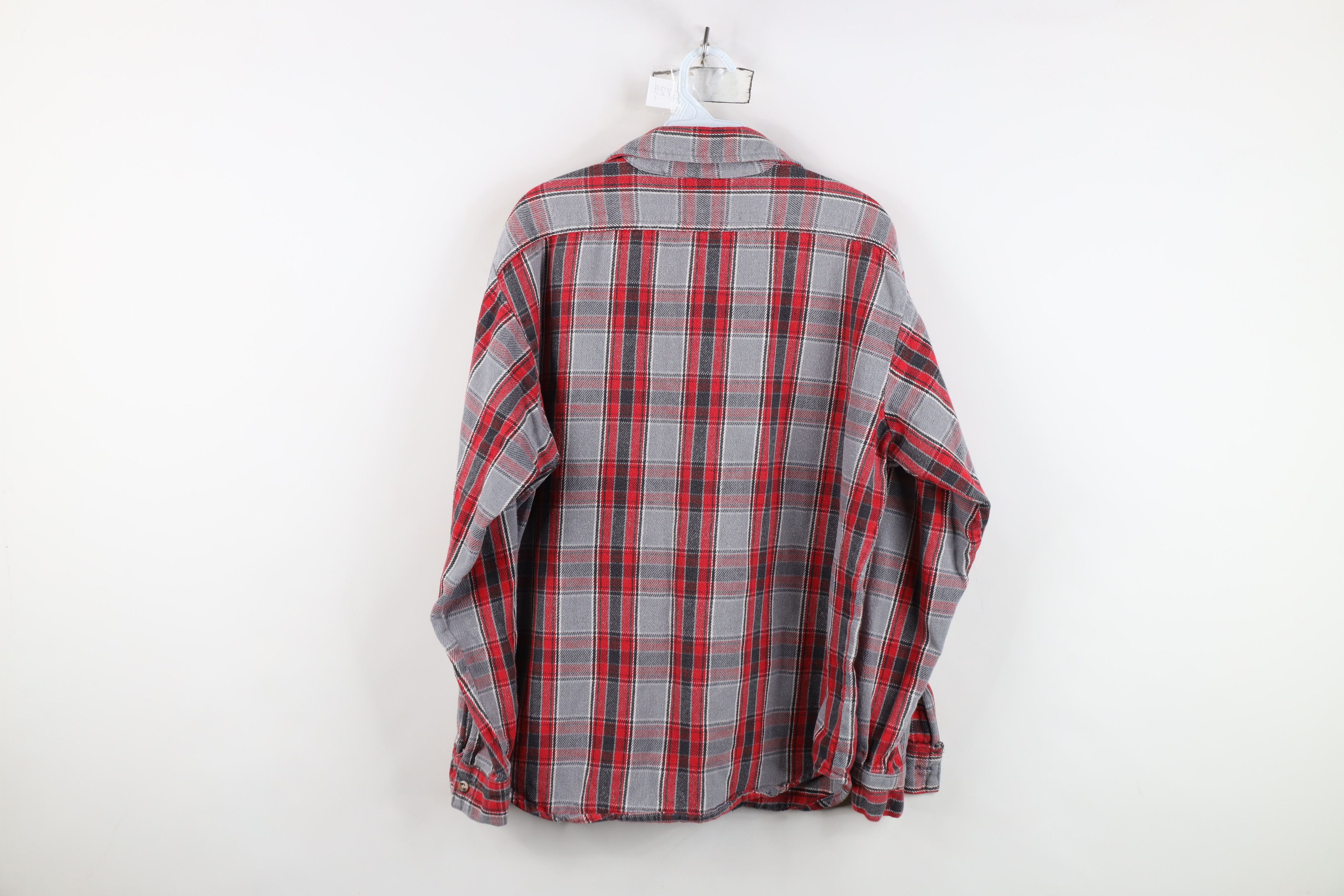 Vintage Vintage 70s 80s Streetwear Heavyweight Flannel Button Shirt Size US L / EU 52-54 / 3 - 9 Thumbnail