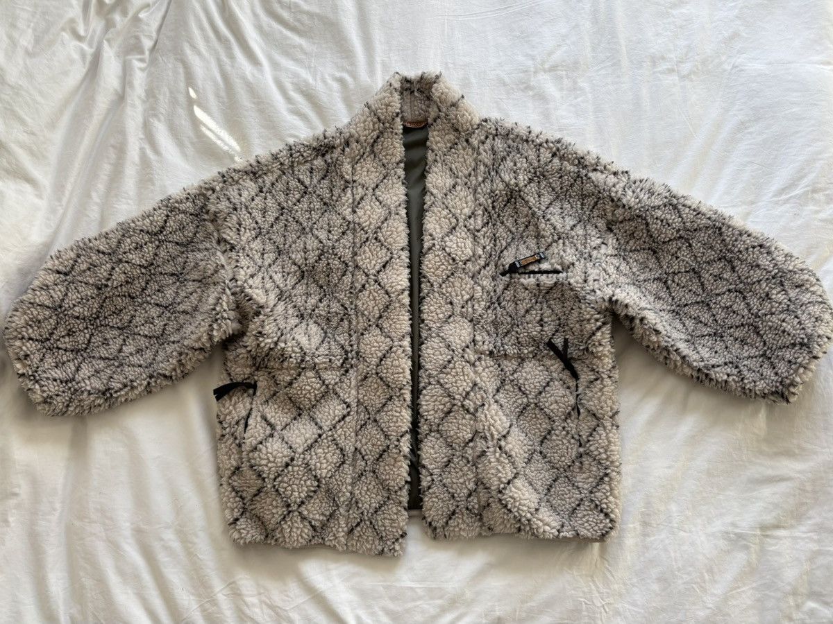 Kapital Kapital Do-Gi Sashiko Boa Fleece Kesa Jacket Size US XL / EU 56 / 4 - 3 Thumbnail