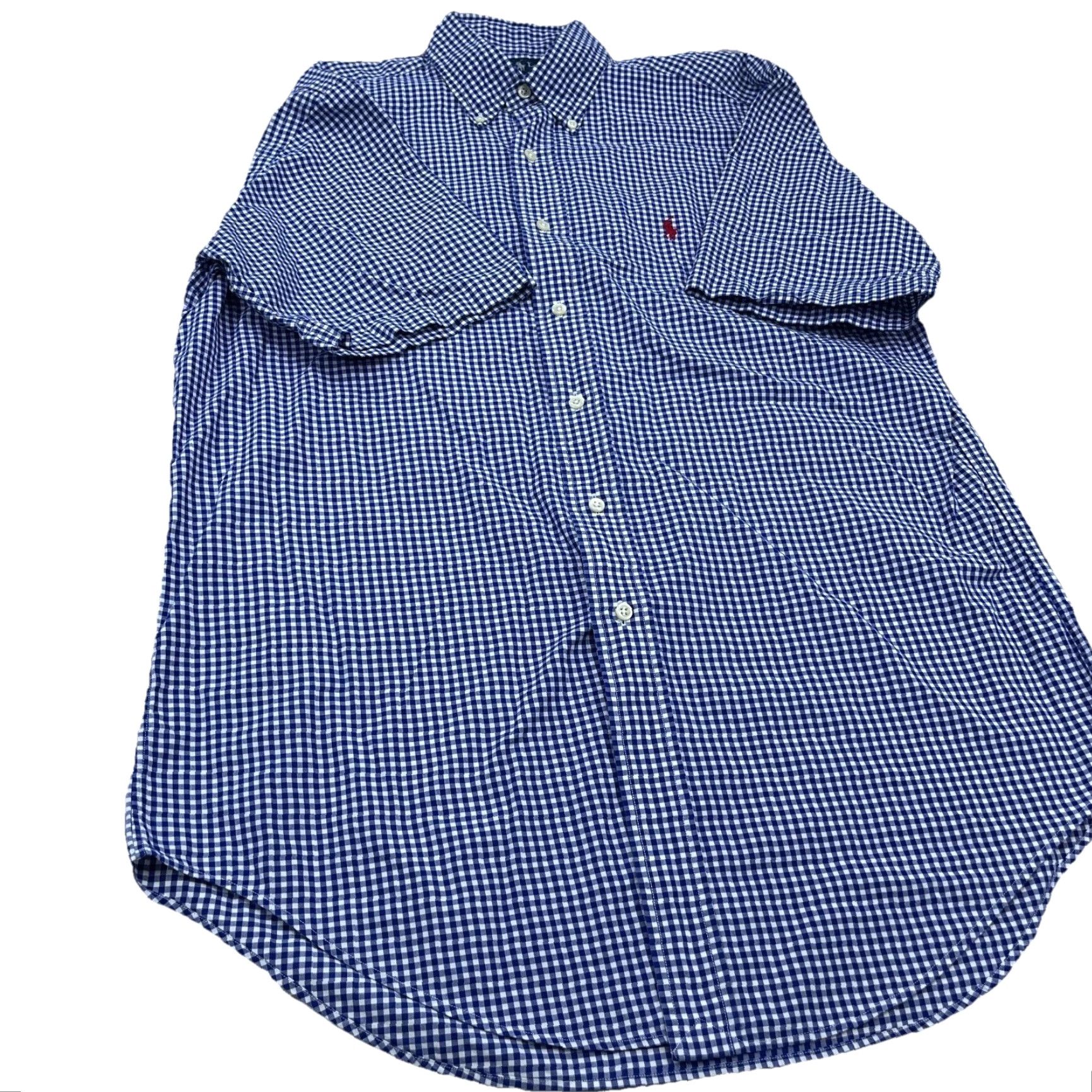 Ralph Lauren Ralph Lauren Shirt Men Medium Blue Button Up Classic Fit Gingham Check Camp A10 Size US M / EU 48-50 / 2 - 5 Thumbnail