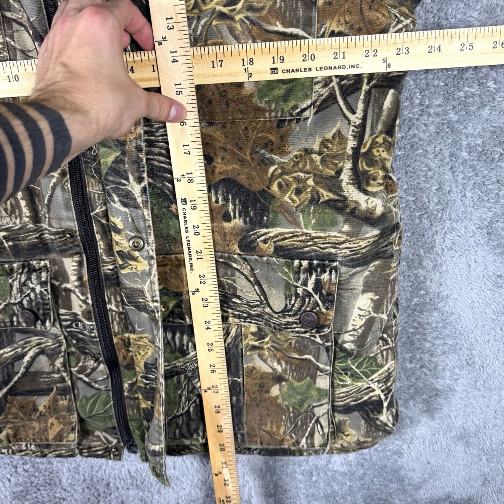 Vintage Cabela'S Mens Med Seclusion 3D Camouflage Hunting Jacket - Full Zip Quilt Lined Size US M / EU 48-50 / 2 - 6 Thumbnail