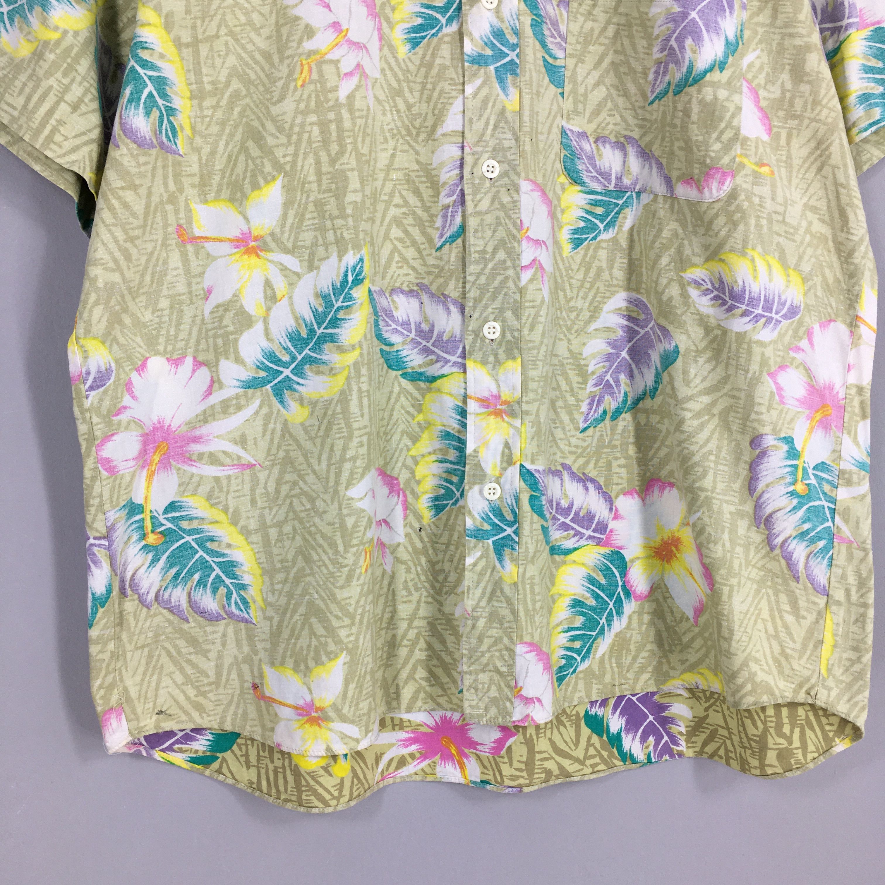 Other Vintage 90s Leaves Hawaii Aloha Button Up Shirts Large Size US L / EU 52-54 / 3 - 4 Thumbnail