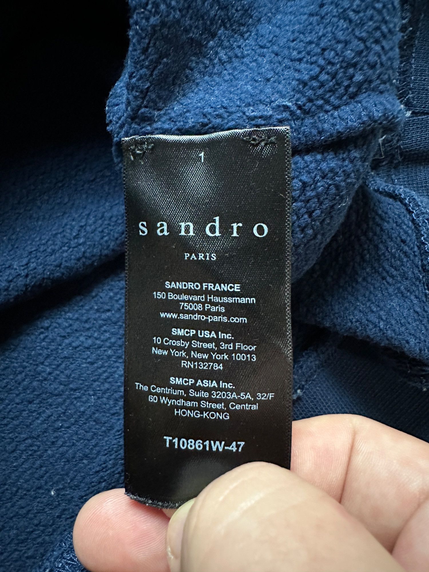 Sandro Sandro Crewneck Paris Flocked Sweatshirt Amour Central Logo Size US M / EU 48-50 / 2 - 3 Thumbnail