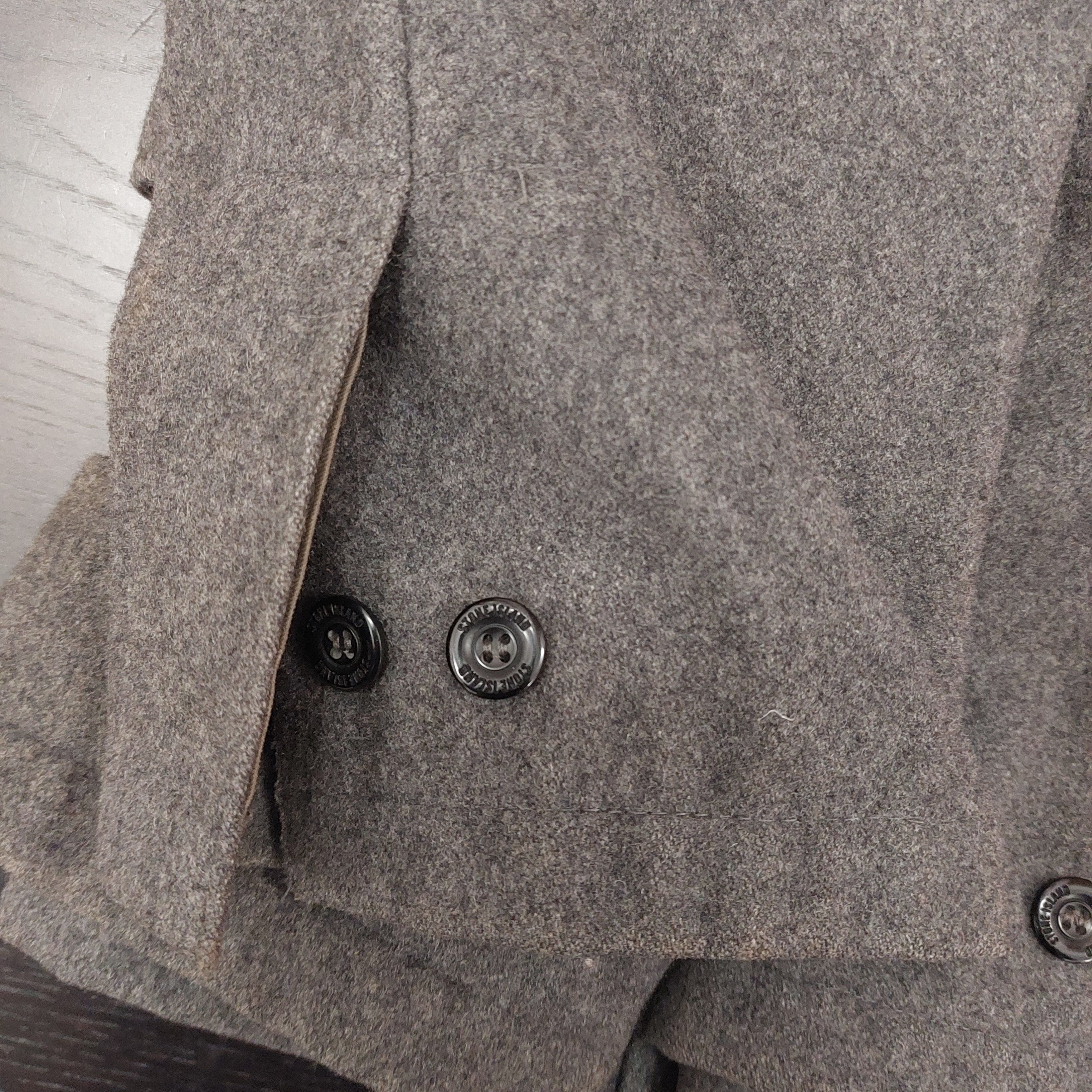Stone Island Stone Island Vintage Wool field Jacket Grey XL green badge Size US XL / EU 56 / 4 - 16 Thumbnail