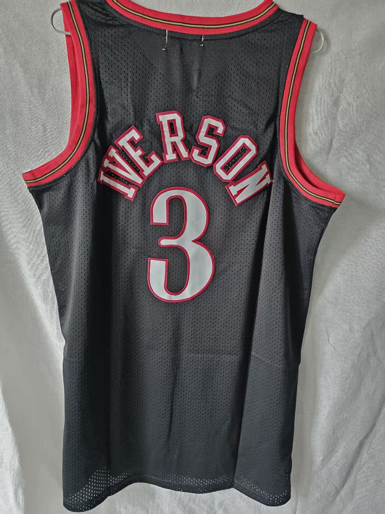 NBA 76ers #3 Allen Iverson Jersey Black Size US XL / EU 56 / 4 - 1 Thumbnail