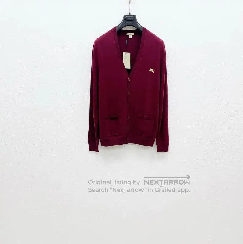 Burberry Burberry Men's Burgundy Cashmere Cardigan. Size US XS / EU 42 / 0 - 1 Thumbnail