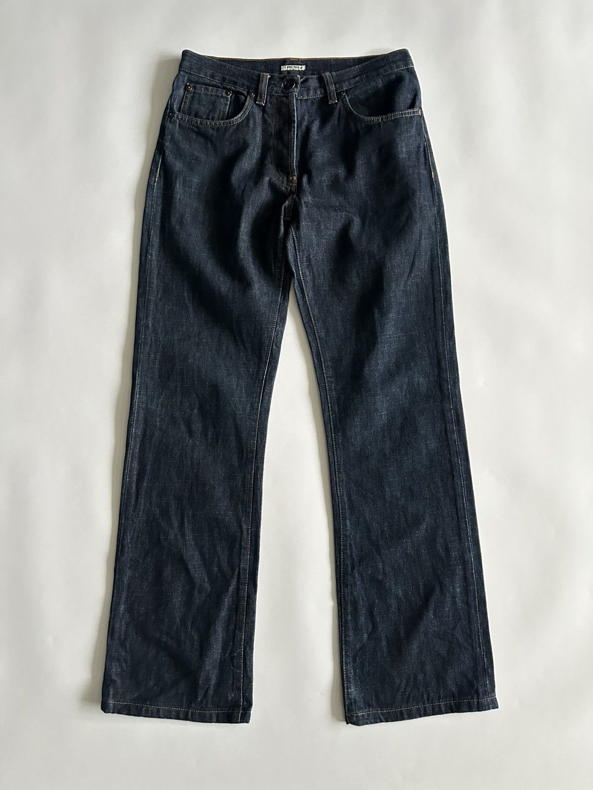 Miu Miu Miu Miu Early 2000’s Raw Denim Jeans Size US 28 / EU 44 - 4 Thumbnail