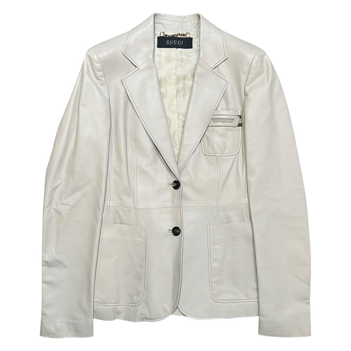 Gucci GUCCI Tom Ford Era Horsebit Sheepskin Leather Jacket Size M / US 6-8 / IT 42-44 - 1 Thumbnail