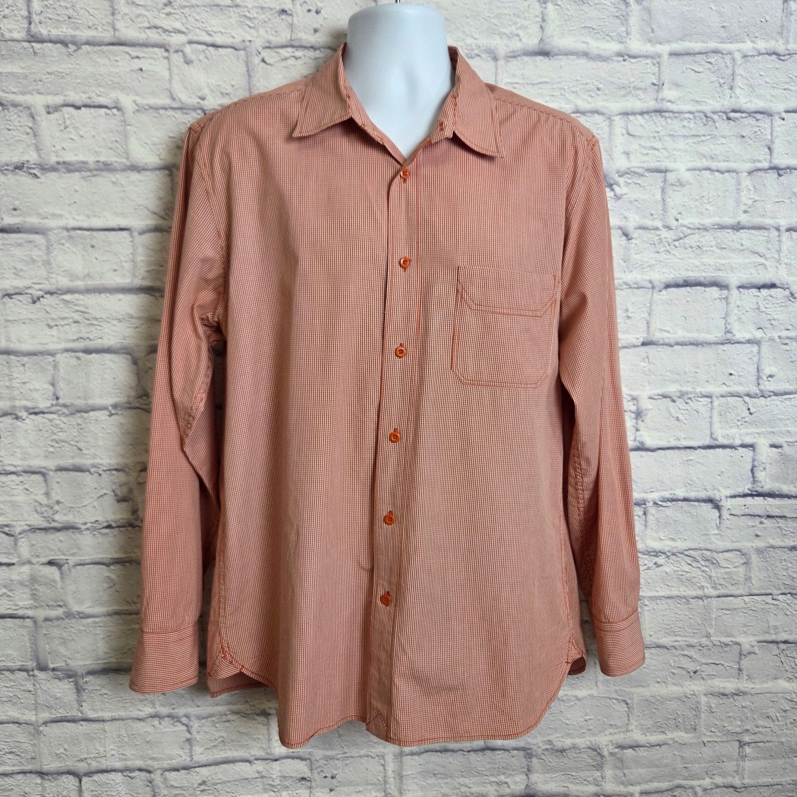Lucky Brand Lucky Brand Large Gingham Print Long Sleeve Button Up Shirt Size US L / EU 52-54 / 3 - 2 Thumbnail