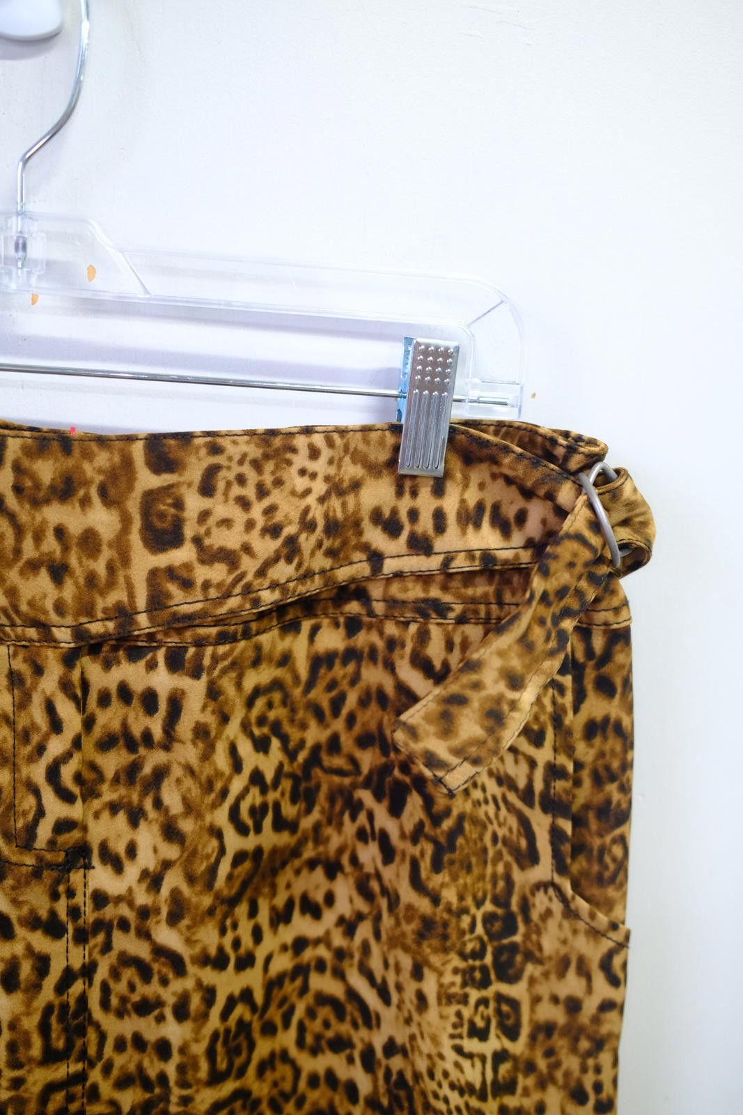 Jean Charles De Castelbajac 00's Castelbajac Leopard Print Skirt Size 32" / US 10 / IT 46 - 4 Thumbnail